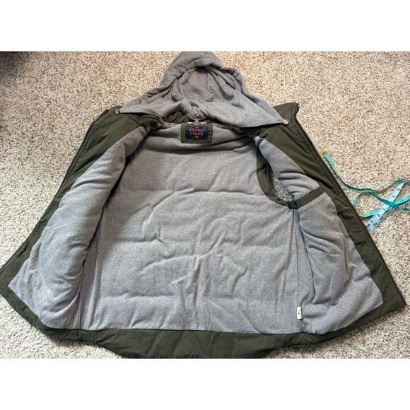 The NORMAL BRAND DANO Hooded Men's Vest, size Large, Green - Picture 7 of 14